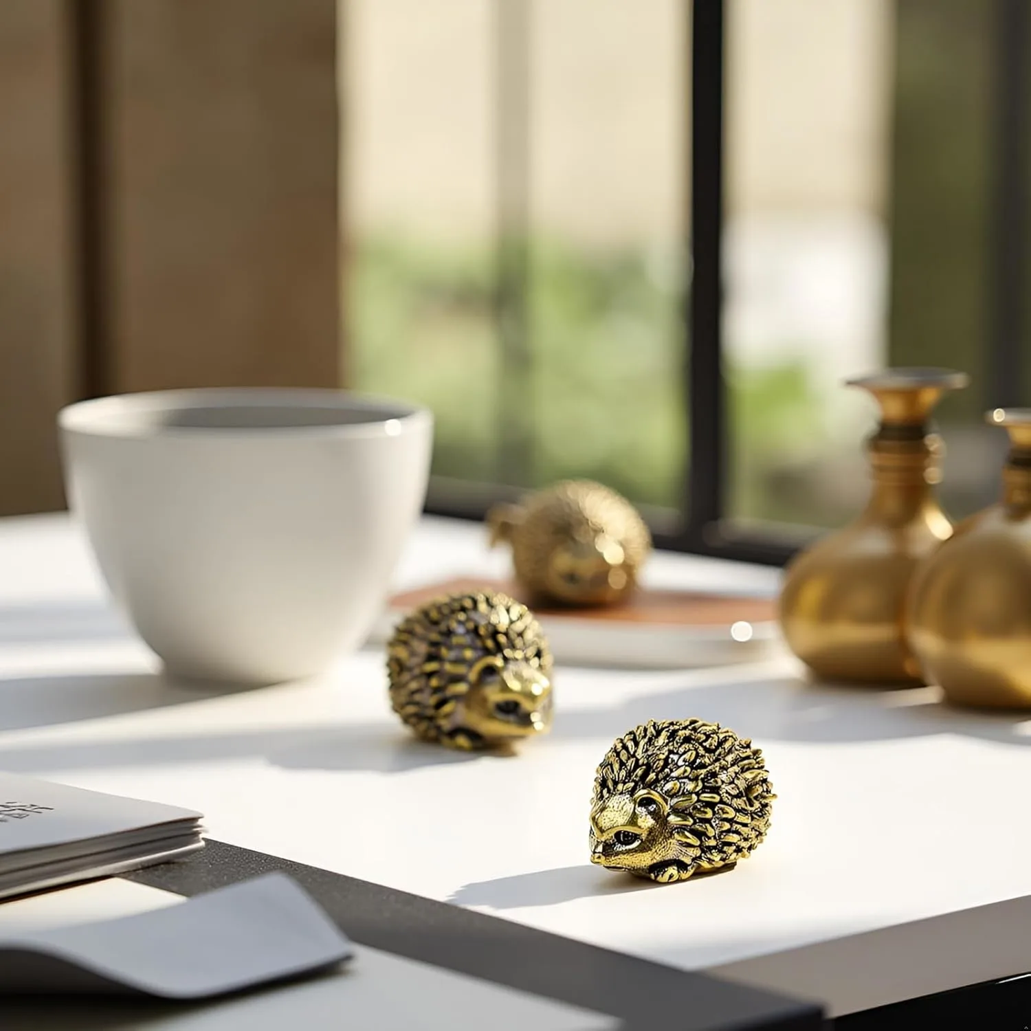 brass hedgehog figurine 5