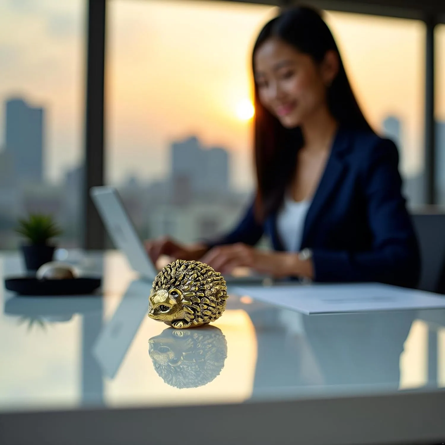 brass hedgehog figurine 6