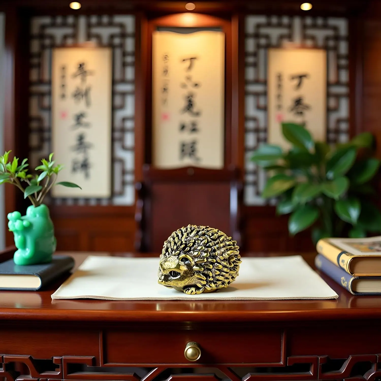 brass hedgehog figurine 7