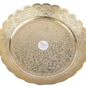 brass puja plate decor 1