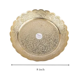 brass puja plate decor 2