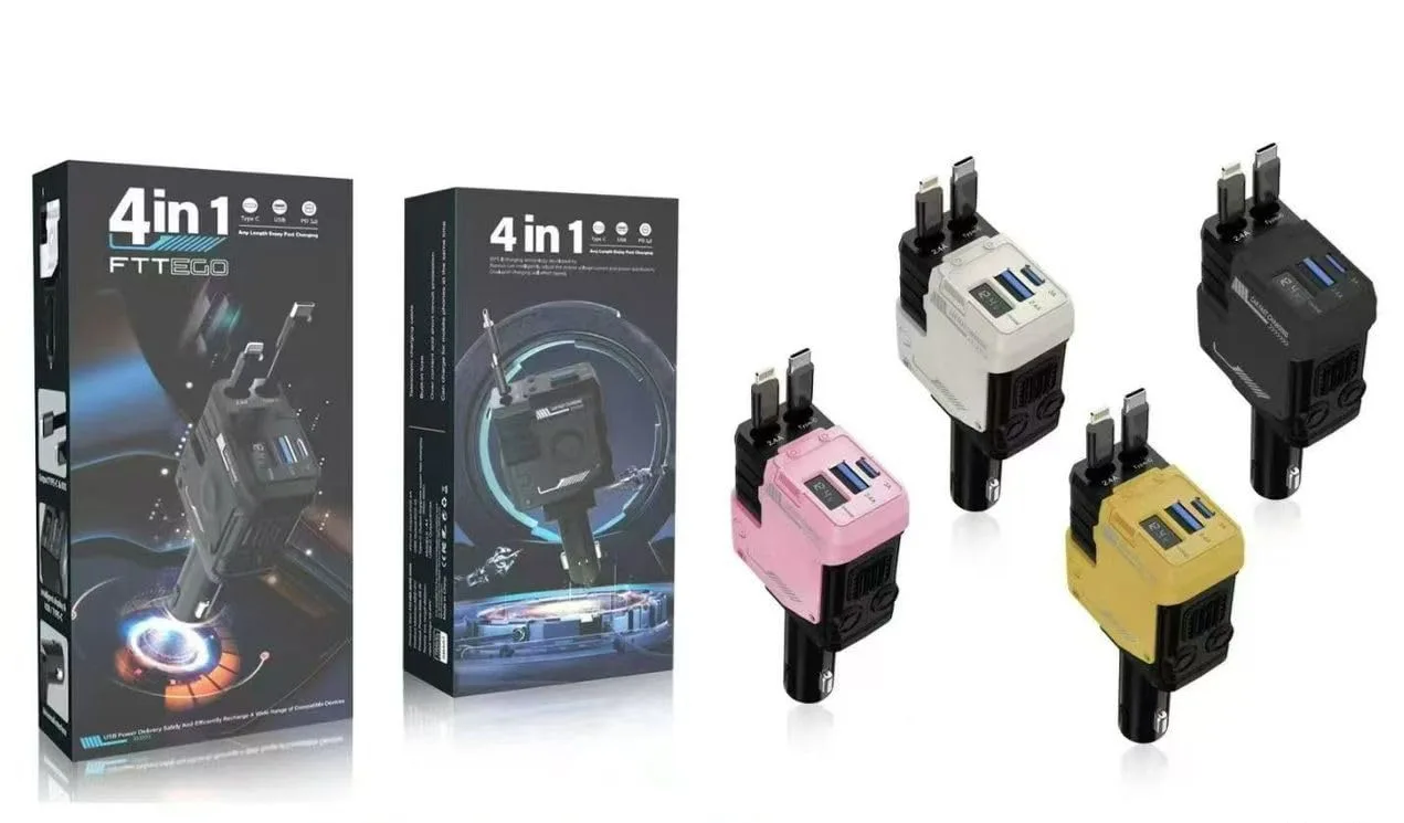 car charger retractable cable 1