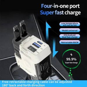 car charger retractable cable 7