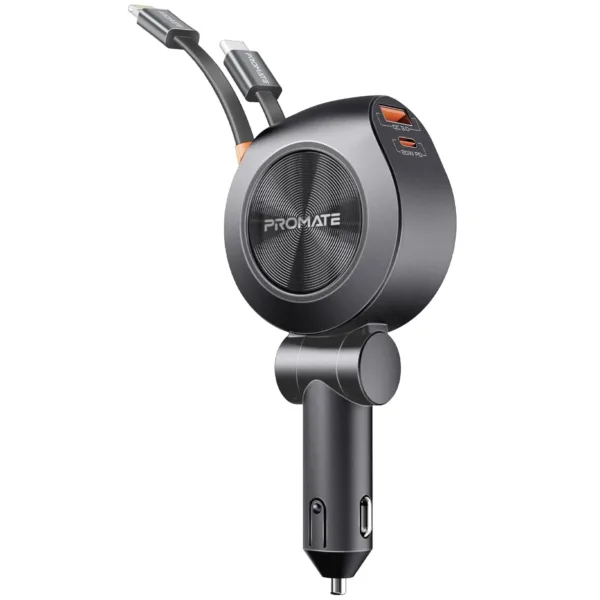 car charger retractable usb 1