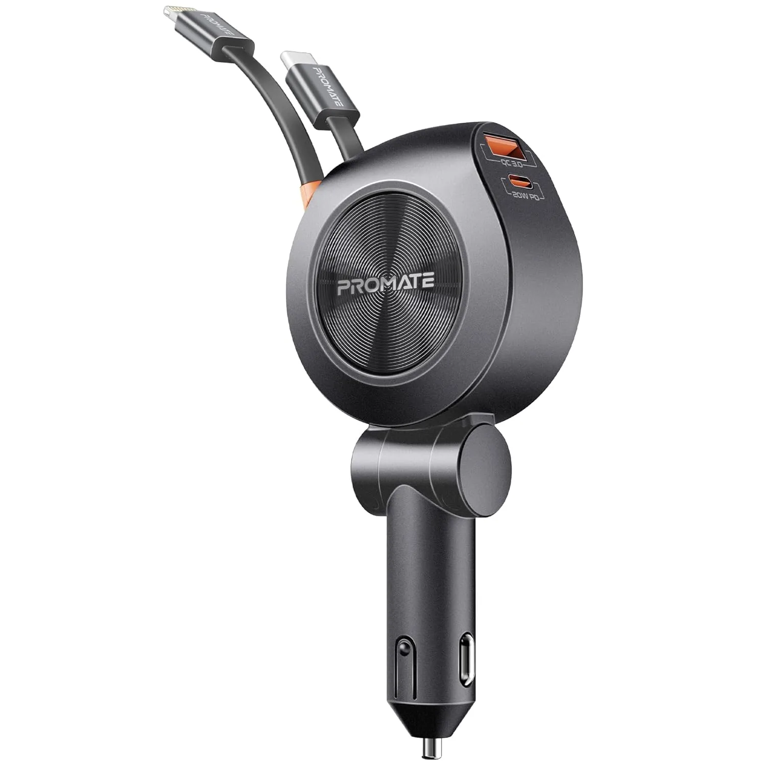 car charger retractable usb 1