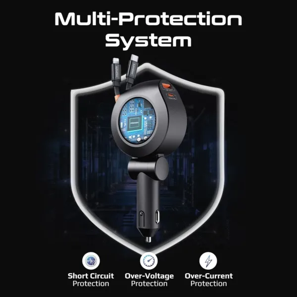 car charger retractable usb 7