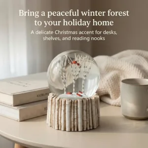 cardinal snow globe 2