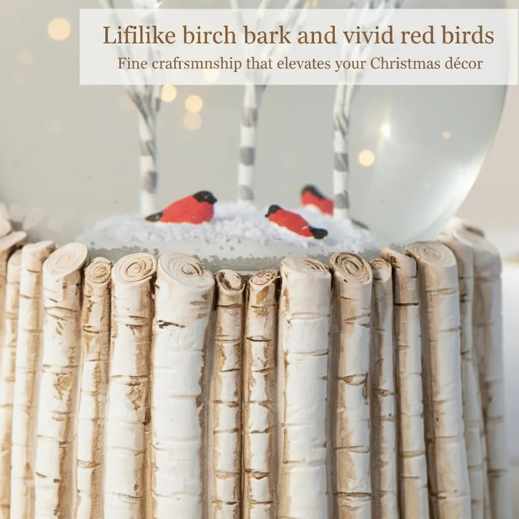 cardinal snow globe 6