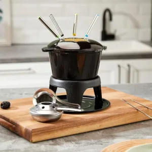 cast iron fondue set 2