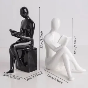 ceramic bookends modern 4