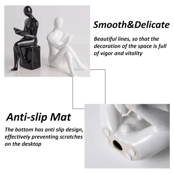 ceramic bookends modern 5