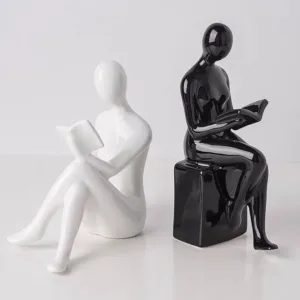 ceramic bookends modern 6