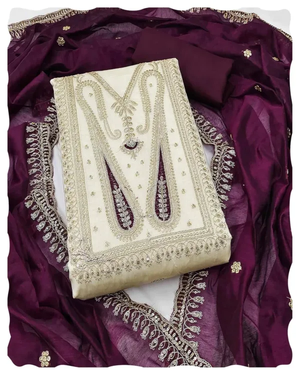 chanderi dress material 1