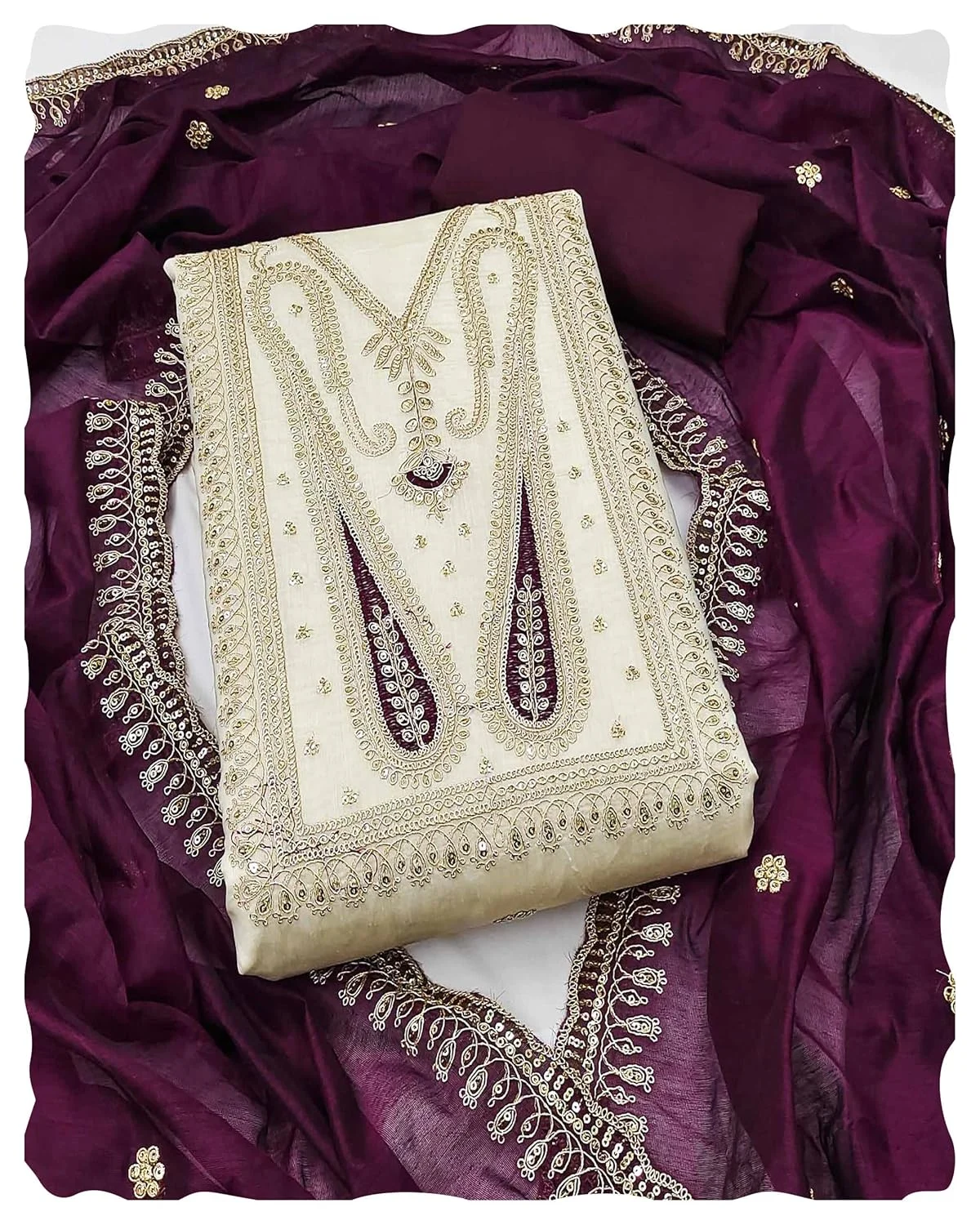 chanderi dress material 1