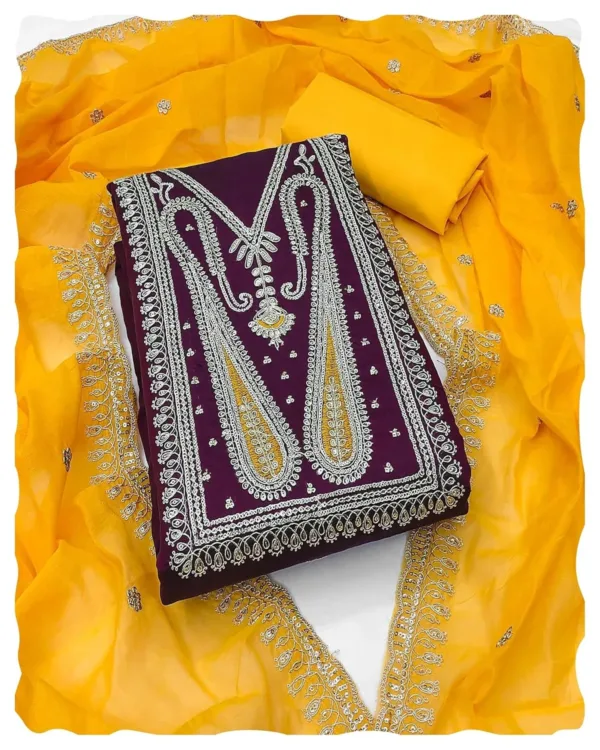 chanderi dress material 5