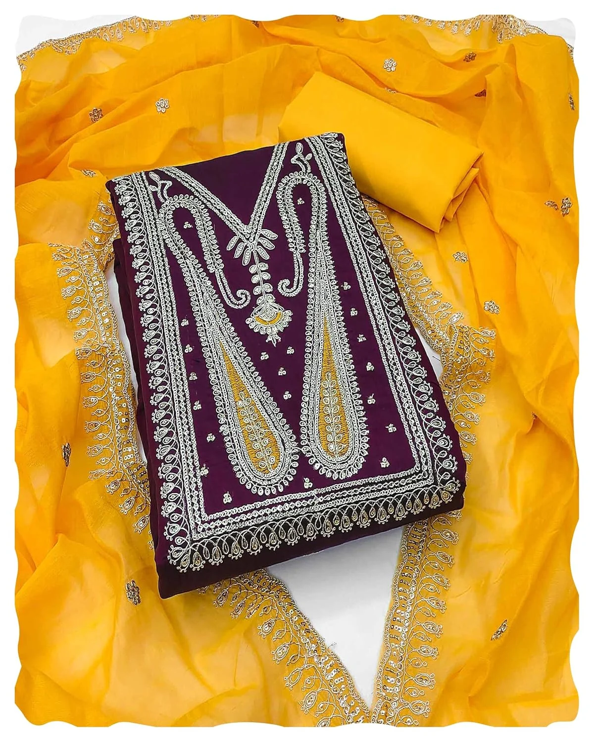 chanderi dress material 5