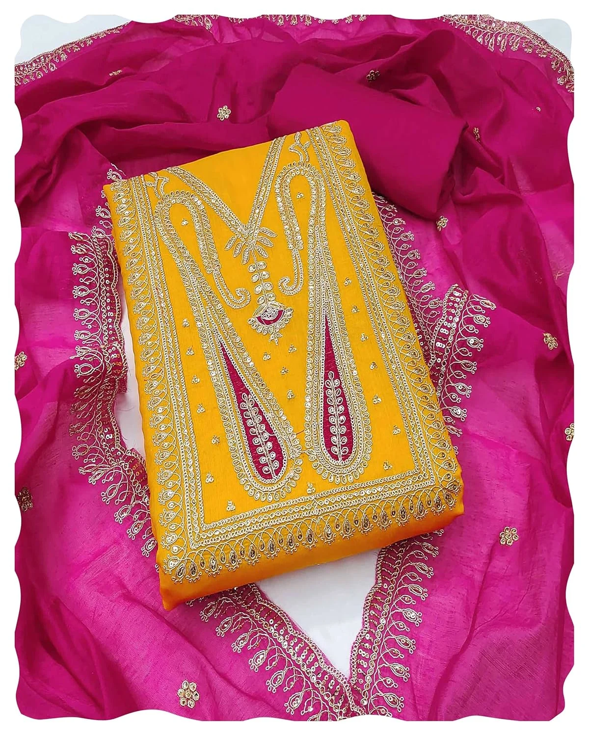 chanderi dress material 6