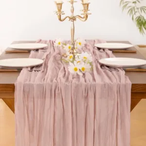 cheesecloth table runner 5