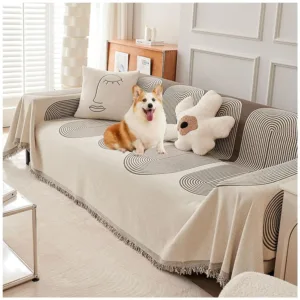 chenille sofa cover double 1