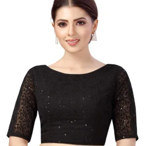 chikankari saree blouse 1