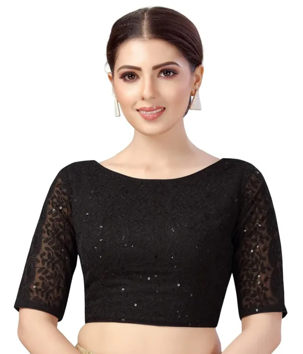 chikankari saree blouse 1