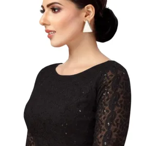 chikankari saree blouse 4