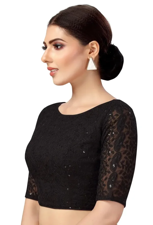 chikankari saree blouse 4