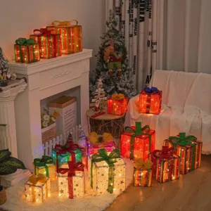 christmas lighted presents boxes 4