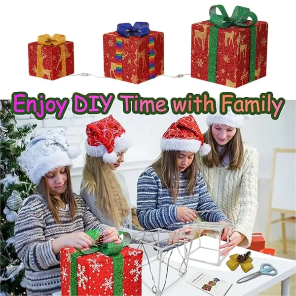 christmas lighted presents boxes 7