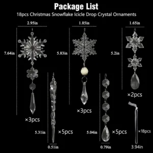 christmas ornaments crystal tree 3