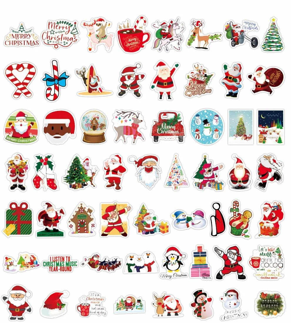christmas stickers 100pcs 2