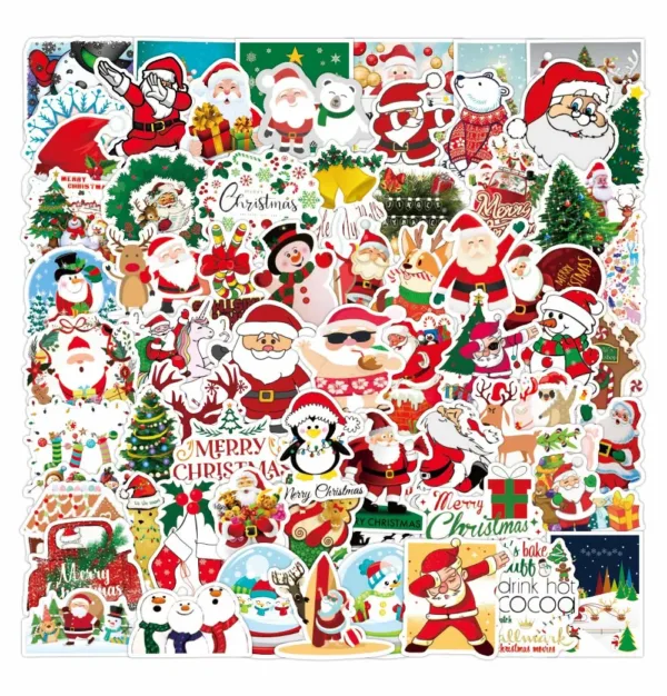 christmas stickers 100pcs 4