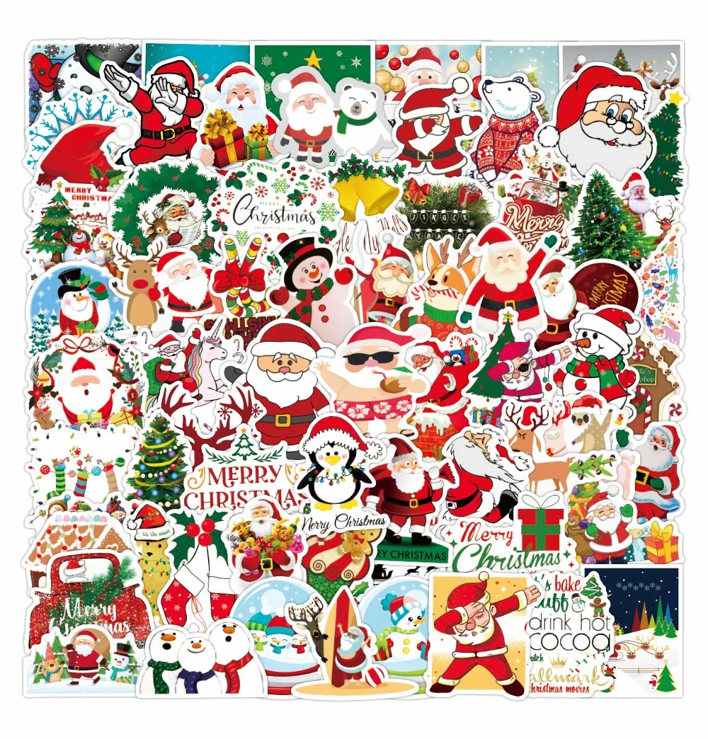 christmas stickers 100pcs 4