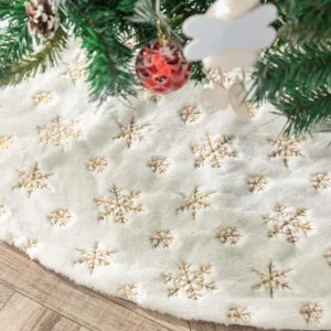 christmas tree skirt faux 1