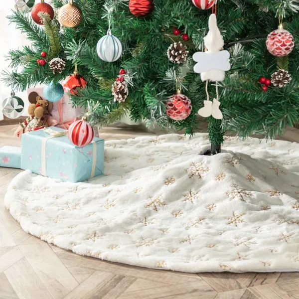 christmas tree skirt faux 2