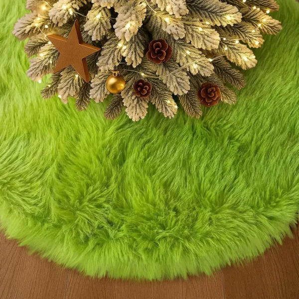 christmas tree skirt gold 7