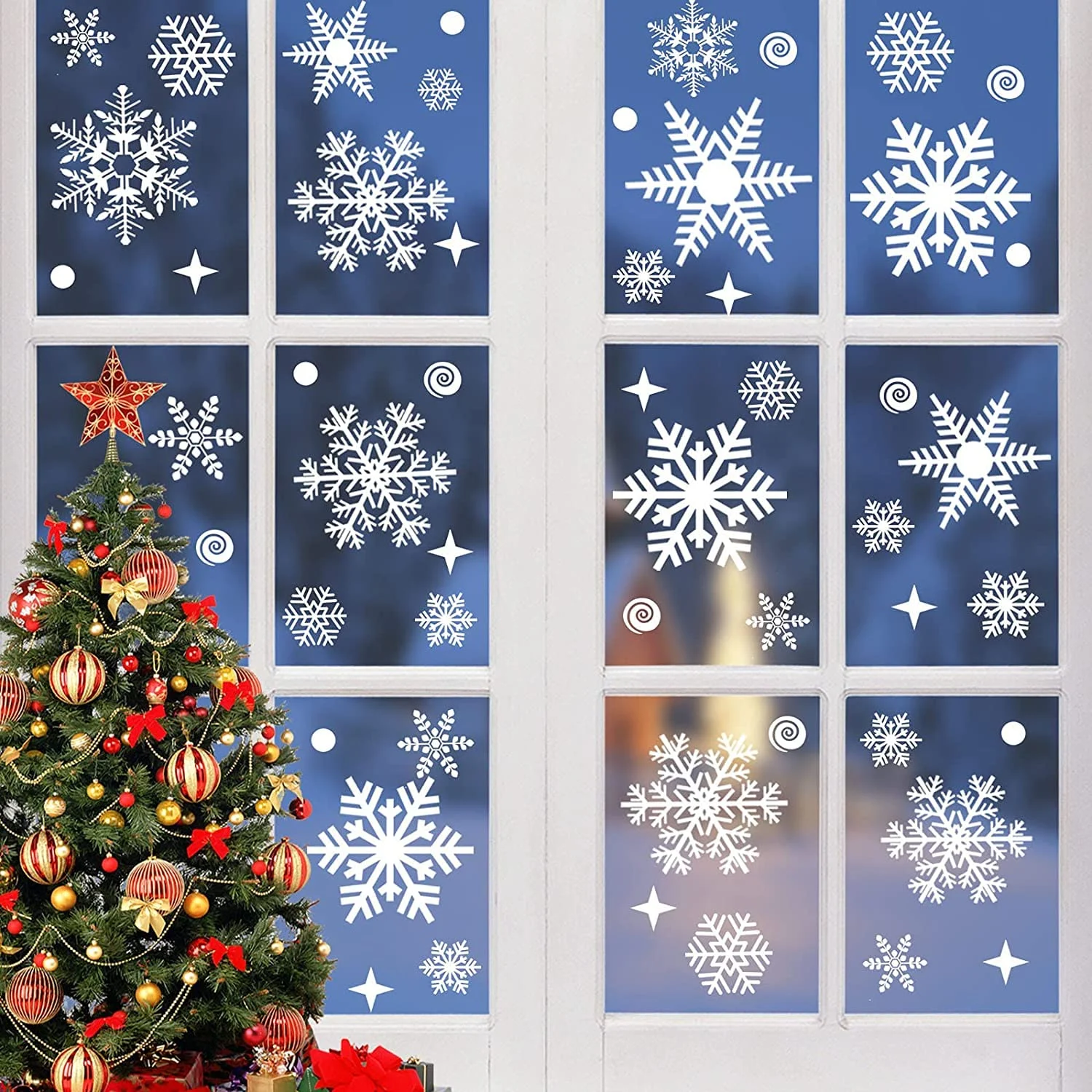 christmas window stickers 1