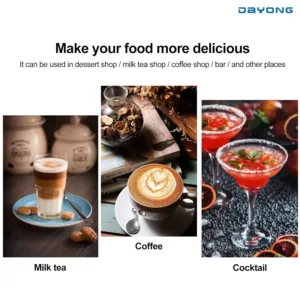 This transparent 17oz plastic cocktail shaker is made of thickened PC resin, featuring a built-in strainer, graduated measurements, and an ice filter for easily making cocktails, smoothies, or milk tea at home or in a bar.