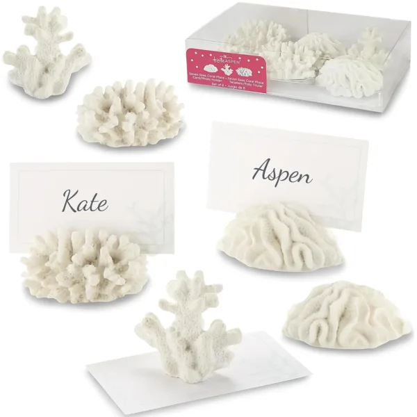 coral place card holders 1