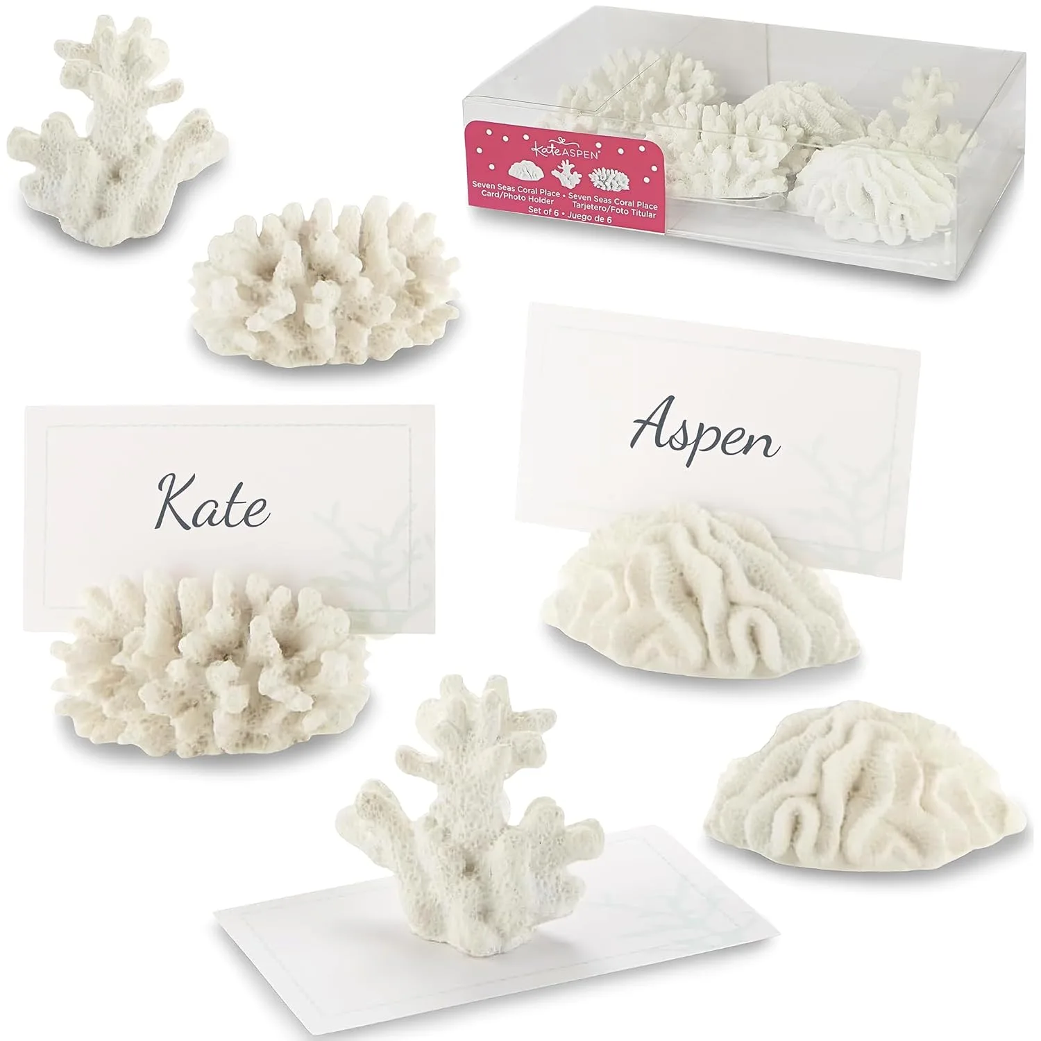 coral place card holders 1