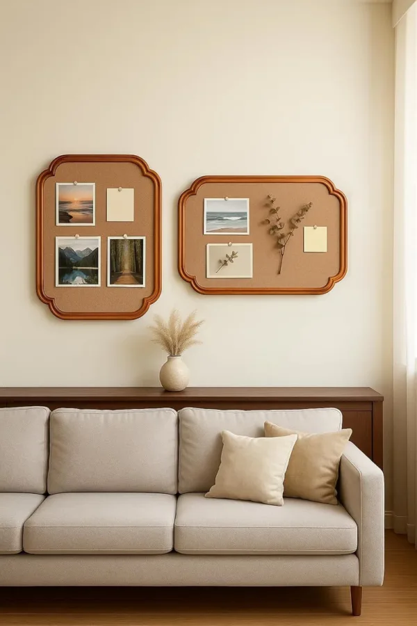 cork board wood frame 3