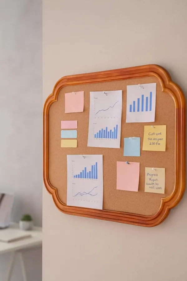 cork board wood frame 5