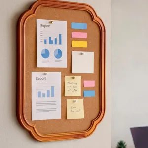 cork board wood frame 6