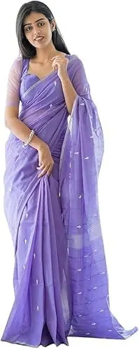 cotton linen saree 1