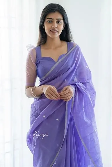 cotton linen saree 2