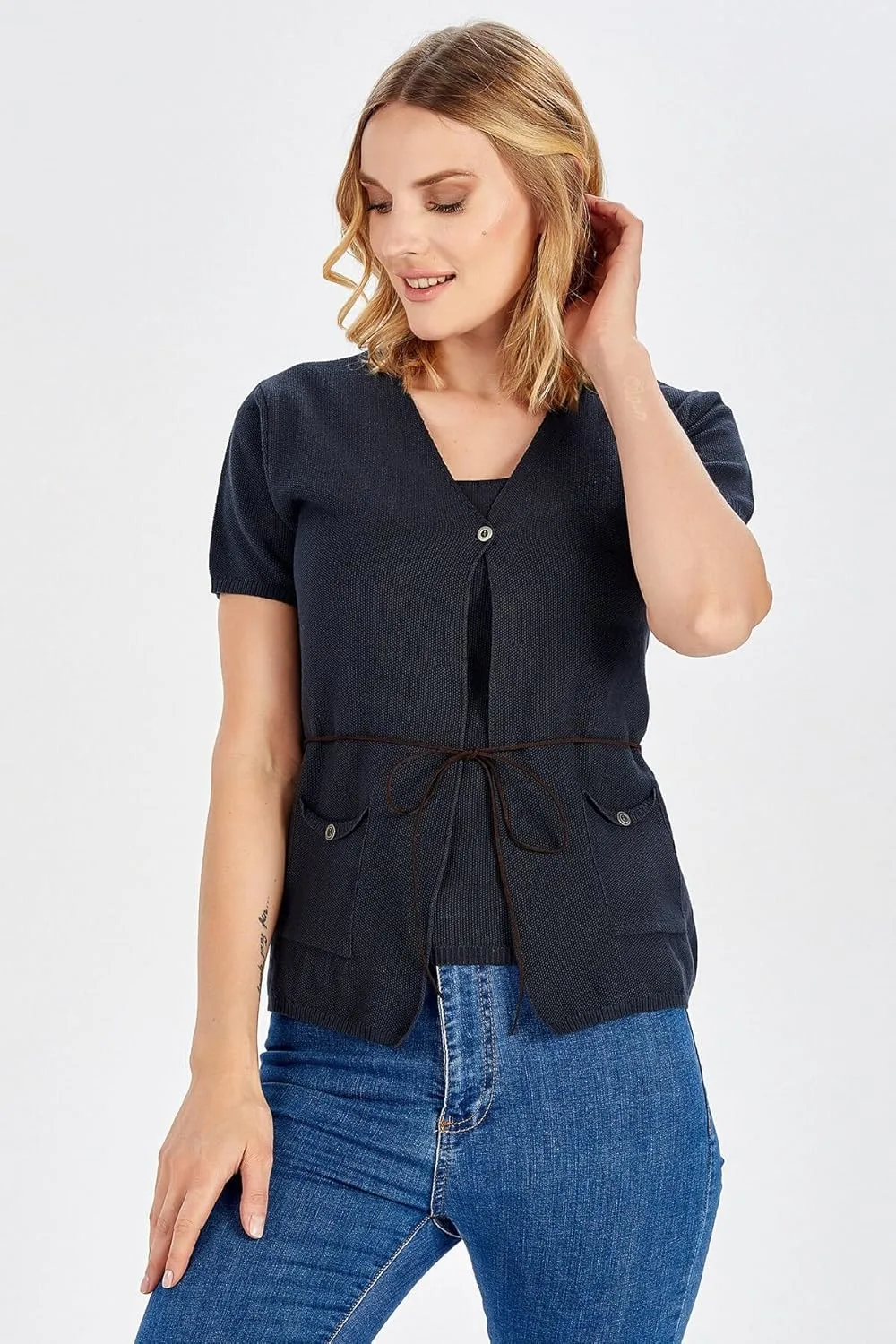 cotton pique twin set 7