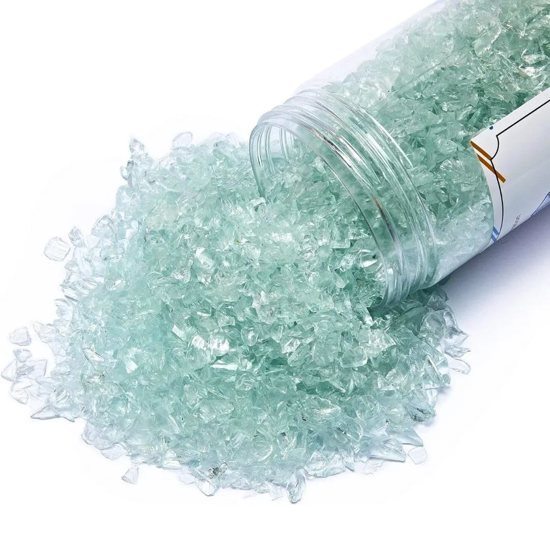 crushed glass resin art 3