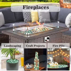 crushed glass resin art 6