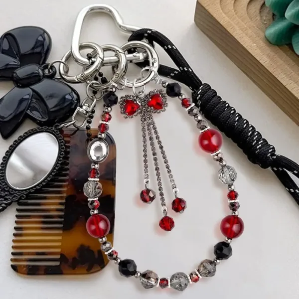 crystal phone charm 7