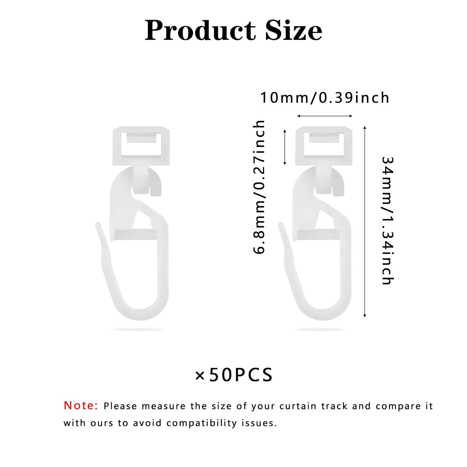 curtain rail hooks 2